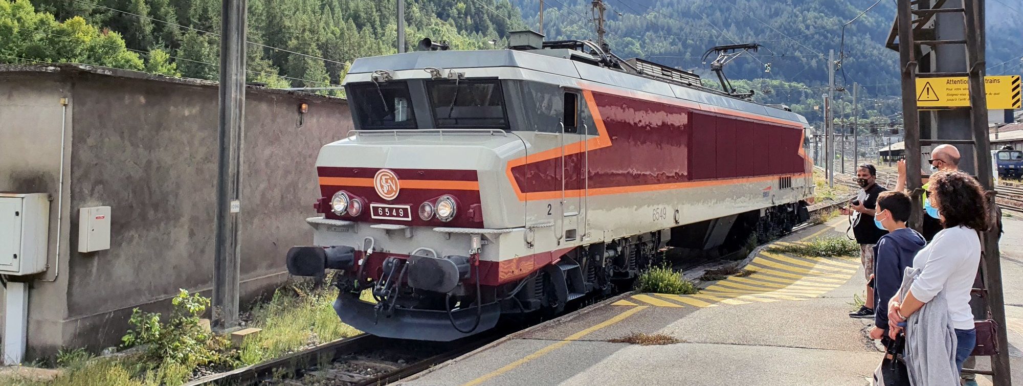 La CC 6549 à Modane lors du voyage à Modane en septembre 2020.