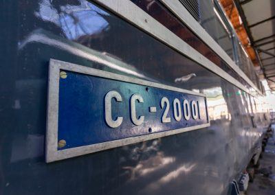 Plaque lattérale de la CC 20001 (photo L. Mollard).