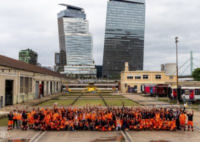 L'équipe des JEP 2025 au technicentre de Massena