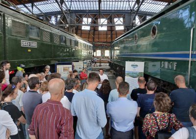 Visites guidées de la rotonde de Chambéry par l'APMFS et les guides conférenciers de la Ville et de l'Office de Tourisme de Chambéry le 19/09/2026. Photo Nicolas Dutertre.