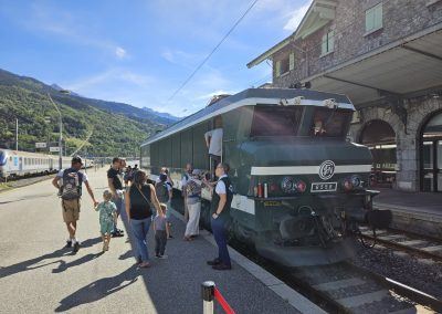 Visites de la cabine de la CC 6558 à Bourg-Saint-Maurice le 20/09/2026. Photo Arnaud Guyon.