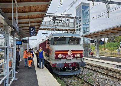 Le train APMFS en gare de Macon le 3/10/2026. Photo Lionel Mollard.