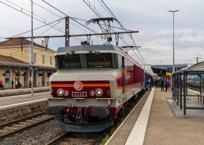 Le train APMFS en gare de Bourg en Bresse le 3/10/2026. Photo Lionel Mollard.